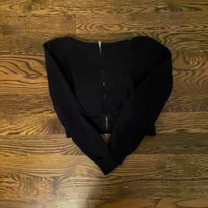 NEVER WORN Brandy Melville Black Hooded Zip Up